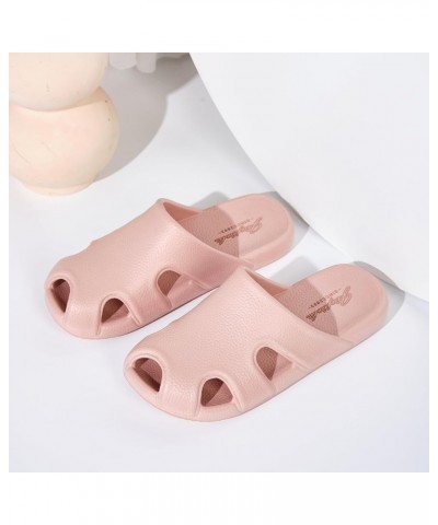 Cloud Slippers for Women and Men, House Slippers Indoor & Outdoor Pillow Slipper Bathroom Sandals Leather Grain Slides Pink $...