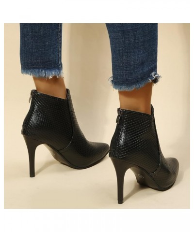 Boots for Women No Heel Casual Women Shoes Stiletto Women Boots Breathable Fashion Pointed Toe Stiletto Women's Boots Earth B...