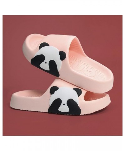 Panda Slippers Cute Cartoon Panda Slippers for Women Men Slides Sandals Open Toe Home Indoor Slippers House Shoes Outdoor Bea...