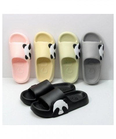 Panda Slippers Cute Cartoon Panda Slippers for Women Men Slides Sandals Open Toe Home Indoor Slippers House Shoes Outdoor Bea...