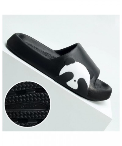 Panda Slippers Cute Cartoon Panda Slippers for Women Men Slides Sandals Open Toe Home Indoor Slippers House Shoes Outdoor Bea...