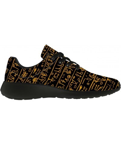 Ancient Egyptian Hieroglyphs Shoes Womens Mens Running Tennis Sneakers 3D Print Ancient Egyptian Pattern Shoes, Gifts for Gir...