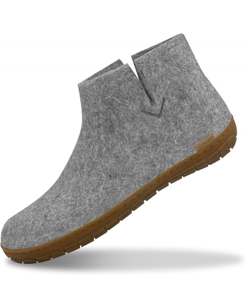 Unisex-Adult Wool Boot Rubber Outsole Grey $53.58 Slippers