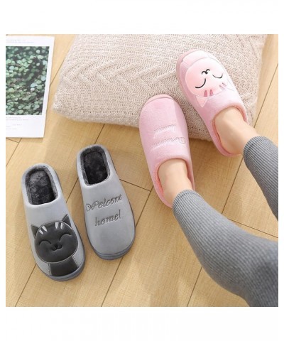 House Slippers for Women Fluffy Kawaii Plush Warm Fuzzy Slippers, Cute Winter Warm Cozy Memory Foam Slippers Bedroom Indoor O...