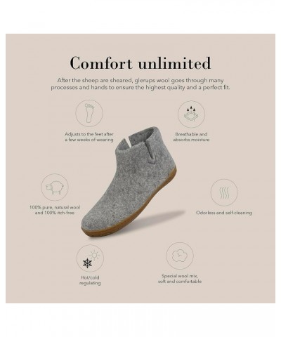 Unisex-Adult Wool Boot Rubber Outsole Grey $53.58 Slippers