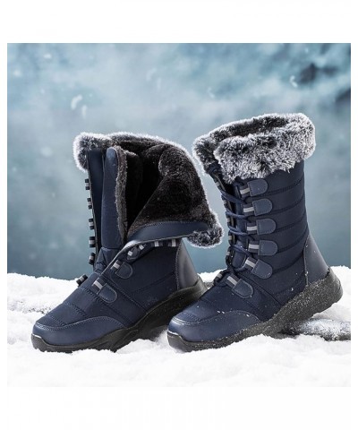 Womens Snow Boots Waterproof Insulated Pull on Womens Lightweight Hiking Snow Boots Womens Snow Boots Wide Calf Boots for Sno...