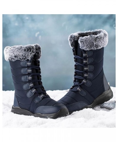 Womens Snow Boots Waterproof Insulated Pull on Womens Lightweight Hiking Snow Boots Womens Snow Boots Wide Calf Boots for Sno...