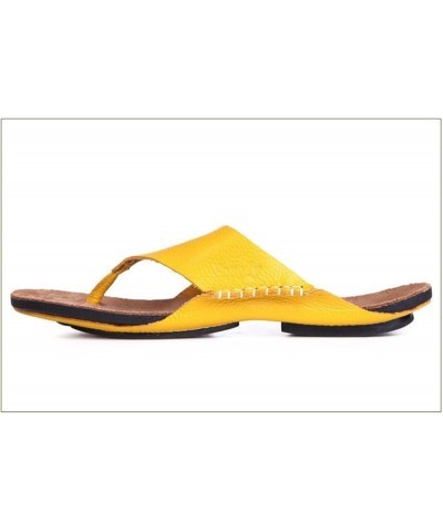 Flat Sandals Comfortable Slipper Women Casual Dresssy Summer Shoes Walking Beach Travel Flip Flop Open Toe Yellow $29.69 Sandals