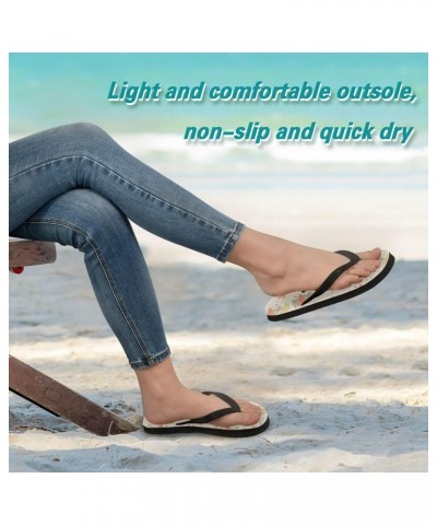 Hedgehog Holding An Umbrella Flip Flop Sandal Men's and Women's Summer Sandal | Beach & Water Shoes（423） $13.49 Sandals