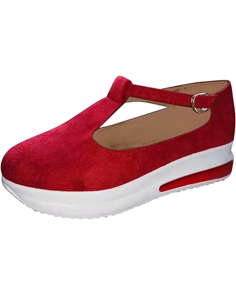 Sneakers for Women Slip On Canvas Shoes Low Top Classic Casual Fashion Lightweight Comfortable Walking Flat Loafers Red $13.5...