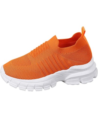 Womens Runing Tennis Mesh Sneakers Breathable Lightweight Casual Shoes Athletic Gym Tennis Walking Shoes Ao4-orange $20.05 At...