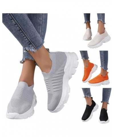 Womens Runing Tennis Mesh Sneakers Breathable Lightweight Casual Shoes Athletic Gym Tennis Walking Shoes Ao4-orange $20.05 At...