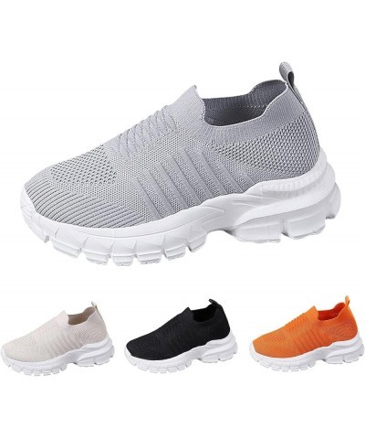 Womens Runing Tennis Mesh Sneakers Breathable Lightweight Casual Shoes Athletic Gym Tennis Walking Shoes Ao4-orange $20.05 At...