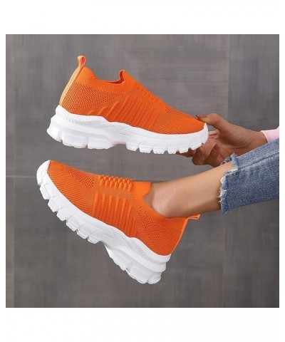 Womens Runing Tennis Mesh Sneakers Breathable Lightweight Casual Shoes Athletic Gym Tennis Walking Shoes Ao4-orange $20.05 At...