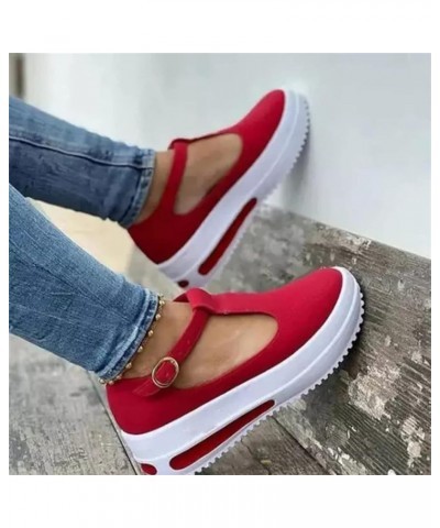 Sneakers for Women Slip On Canvas Shoes Low Top Classic Casual Fashion Lightweight Comfortable Walking Flat Loafers Red $13.5...