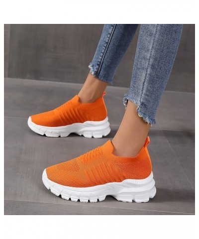 Womens Runing Tennis Mesh Sneakers Breathable Lightweight Casual Shoes Athletic Gym Tennis Walking Shoes Ao4-orange $20.05 At...