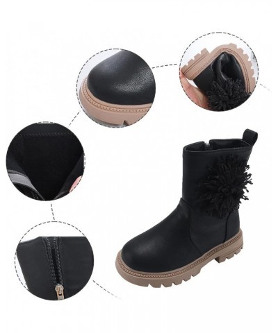 Children Shoes Scrub Boots Shoes Waterproof Leather Short Boots Non Slip Breathable Nude Boots Warm Slippers for Women (A, 3....