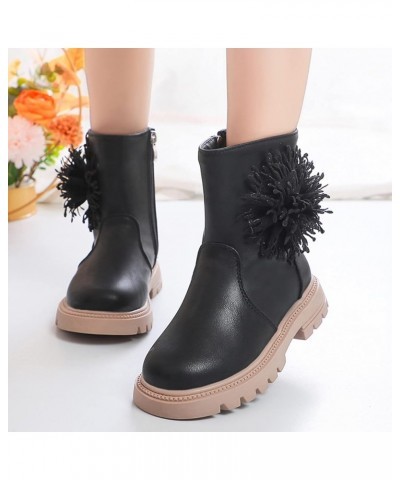 Children Shoes Scrub Boots Shoes Waterproof Leather Short Boots Non Slip Breathable Nude Boots Warm Slippers for Women (A, 3....