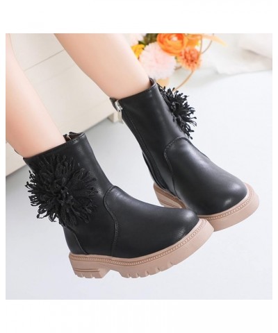 Children Shoes Scrub Boots Shoes Waterproof Leather Short Boots Non Slip Breathable Nude Boots Warm Slippers for Women (A, 3....