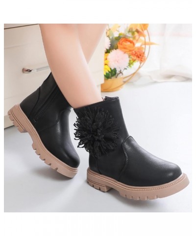 Children Shoes Scrub Boots Shoes Waterproof Leather Short Boots Non Slip Breathable Nude Boots Warm Slippers for Women (A, 3....