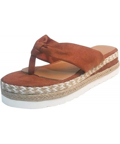 Flip Flop Women Size 12 With Arch Support Clear Sandals For Women Sandals Women Brown Flip Flops Women'S Sand Brown-5 $15.64 ...