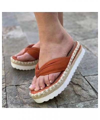 Flip Flop Women Size 12 With Arch Support Clear Sandals For Women Sandals Women Brown Flip Flops Women'S Sand Brown-5 $15.64 ...