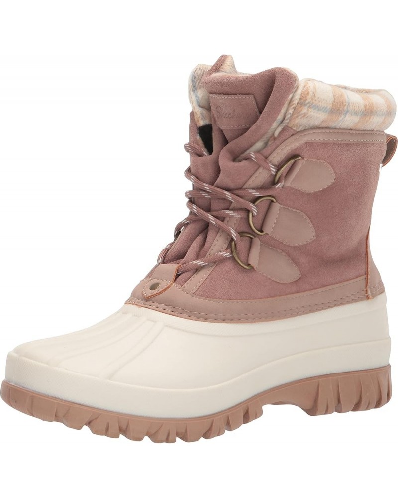 Womens Waterproof Cold Weather Boot Natural/Pink $27.27 Outdoor Shoes