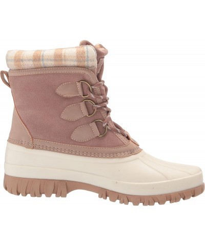 Womens Waterproof Cold Weather Boot Natural/Pink $27.27 Outdoor Shoes