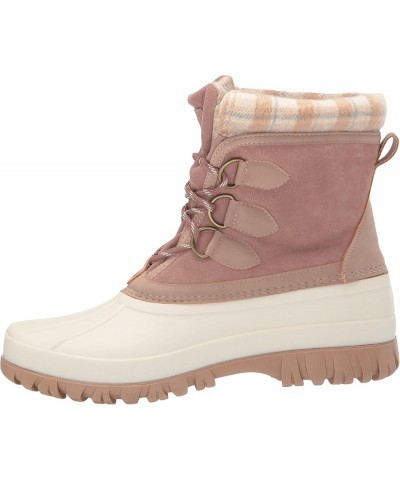 Womens Waterproof Cold Weather Boot Natural/Pink $27.27 Outdoor Shoes