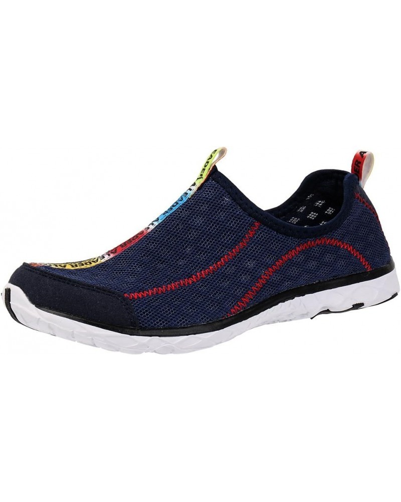 Women's Mesh Slip On Water Shoes Navy $18.89 Athletic Shoes