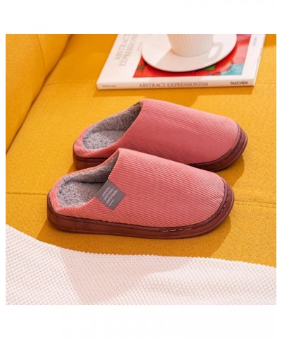 Fashionable Warm Non-Slip Rubber Sole Super Soft Velvet Fabric Slippers Suitable for Home Indoor Couples can Mix and Match 38...