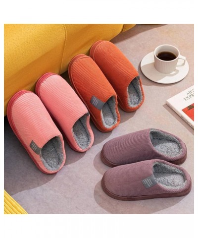 Fashionable Warm Non-Slip Rubber Sole Super Soft Velvet Fabric Slippers Suitable for Home Indoor Couples can Mix and Match 38...