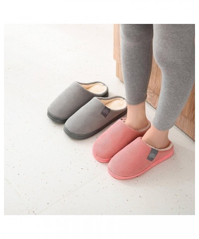 Fashionable Warm Non-Slip Rubber Sole Super Soft Velvet Fabric Slippers Suitable for Home Indoor Couples can Mix and Match 38...