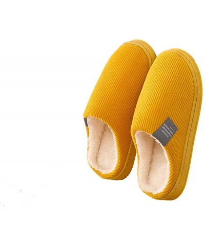 Fashionable Warm Non-Slip Rubber Sole Super Soft Velvet Fabric Slippers Suitable for Home Indoor Couples can Mix and Match 38...