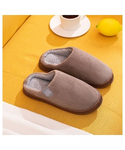 Fashionable Warm Non-Slip Rubber Sole Super Soft Velvet Fabric Slippers Suitable for Home Indoor Couples can Mix and Match 38...