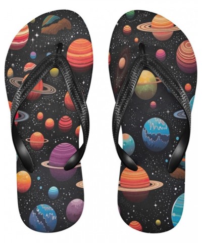 Galaxy Planets Flops Slip Sandals for Women Men, Beach Shoes Casual Thong Sandal736 $12.64 Sandals