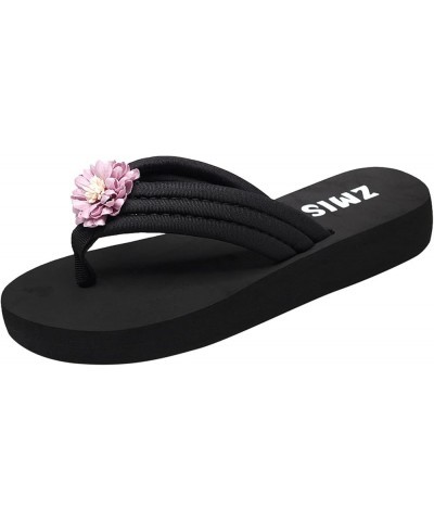 Sandals Wedge Fashion Clip Sandals Bottomed Toe Clip Summer Women's Sandals Toe Women's Beach Women's Sandals Sandals for Wom...