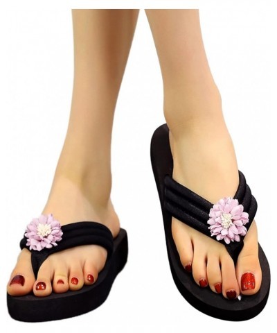 Sandals Wedge Fashion Clip Sandals Bottomed Toe Clip Summer Women's Sandals Toe Women's Beach Women's Sandals Sandals for Wom...