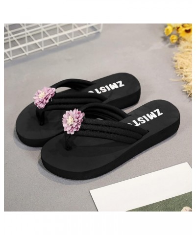 Sandals Wedge Fashion Clip Sandals Bottomed Toe Clip Summer Women's Sandals Toe Women's Beach Women's Sandals Sandals for Wom...