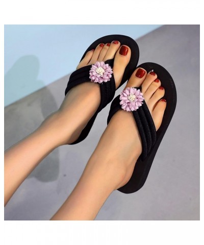 Sandals Wedge Fashion Clip Sandals Bottomed Toe Clip Summer Women's Sandals Toe Women's Beach Women's Sandals Sandals for Wom...