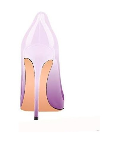 Women's Fashion Pointed Toe Stiletto Super High Heels Party Ladies Pumps ZA9771 Purple $37.51 Pumps