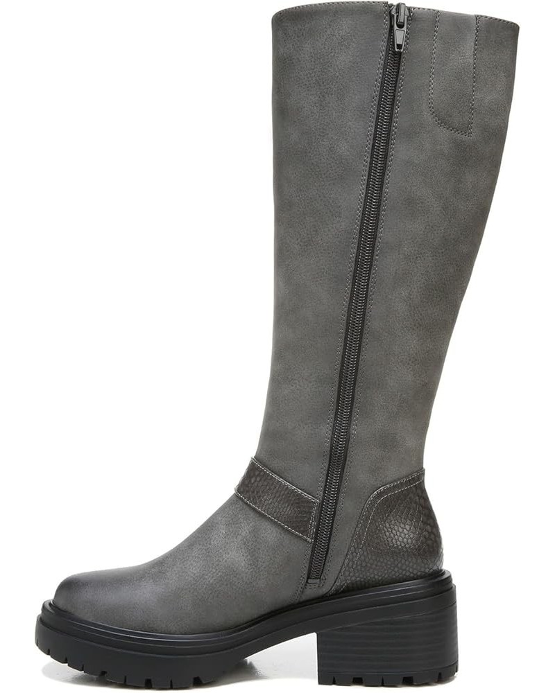 Women Adler Knee High Boot Dark Taupe Synthetic $35.95 Boots