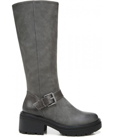 Women Adler Knee High Boot Dark Taupe Synthetic $35.95 Boots