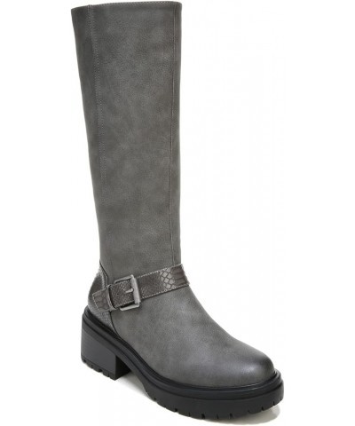 Women Adler Knee High Boot Dark Taupe Synthetic $35.95 Boots