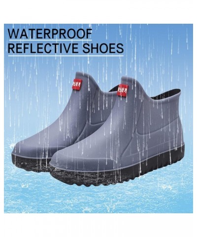 Rain Boots for Women Women's Rain Boots Toddler Rain Boots for Boys Girls Kids Rain Shoes Lightweight Grey $18.42 Outdoor Shoes