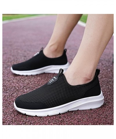 Platform Sneakers for Women Wide Size Women's Slip On Shoes Size 10 Wide Width Hiking Shoes Women 7.5 Wide Black Platform Ten...