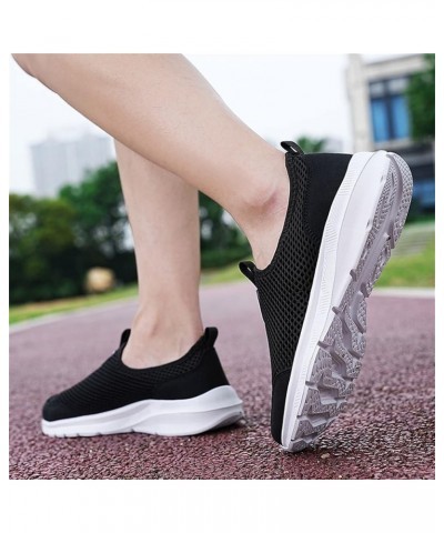 Platform Sneakers for Women Wide Size Women's Slip On Shoes Size 10 Wide Width Hiking Shoes Women 7.5 Wide Black Platform Ten...