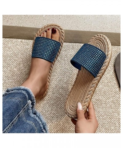 Platform sandals Women Mary Jane Flats Women Flip Flops Women Women Slides Chunky Platform Heels Air Wedge Low Heeled Blue $1...