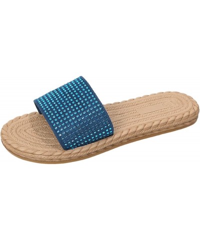 Platform sandals Women Mary Jane Flats Women Flip Flops Women Women Slides Chunky Platform Heels Air Wedge Low Heeled Blue $1...