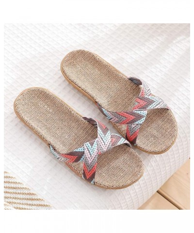 Flip Flop Slippers Women Soft Slippers S Womens Sandals Slides Gold Flats Shoes For Women Dress Sandals For Women Comf Pink 7...